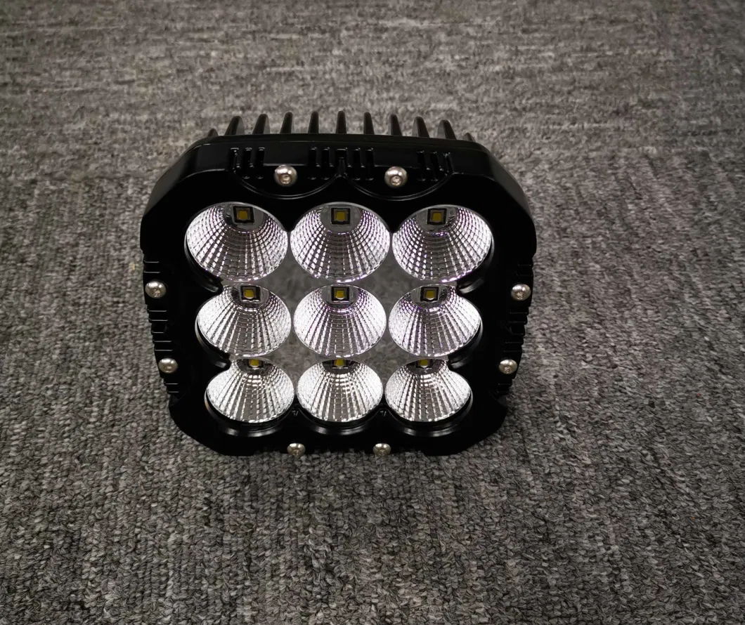 12V/24V 5.3" 90W IP68 Waterproof Square LED Mechanics Work Lights