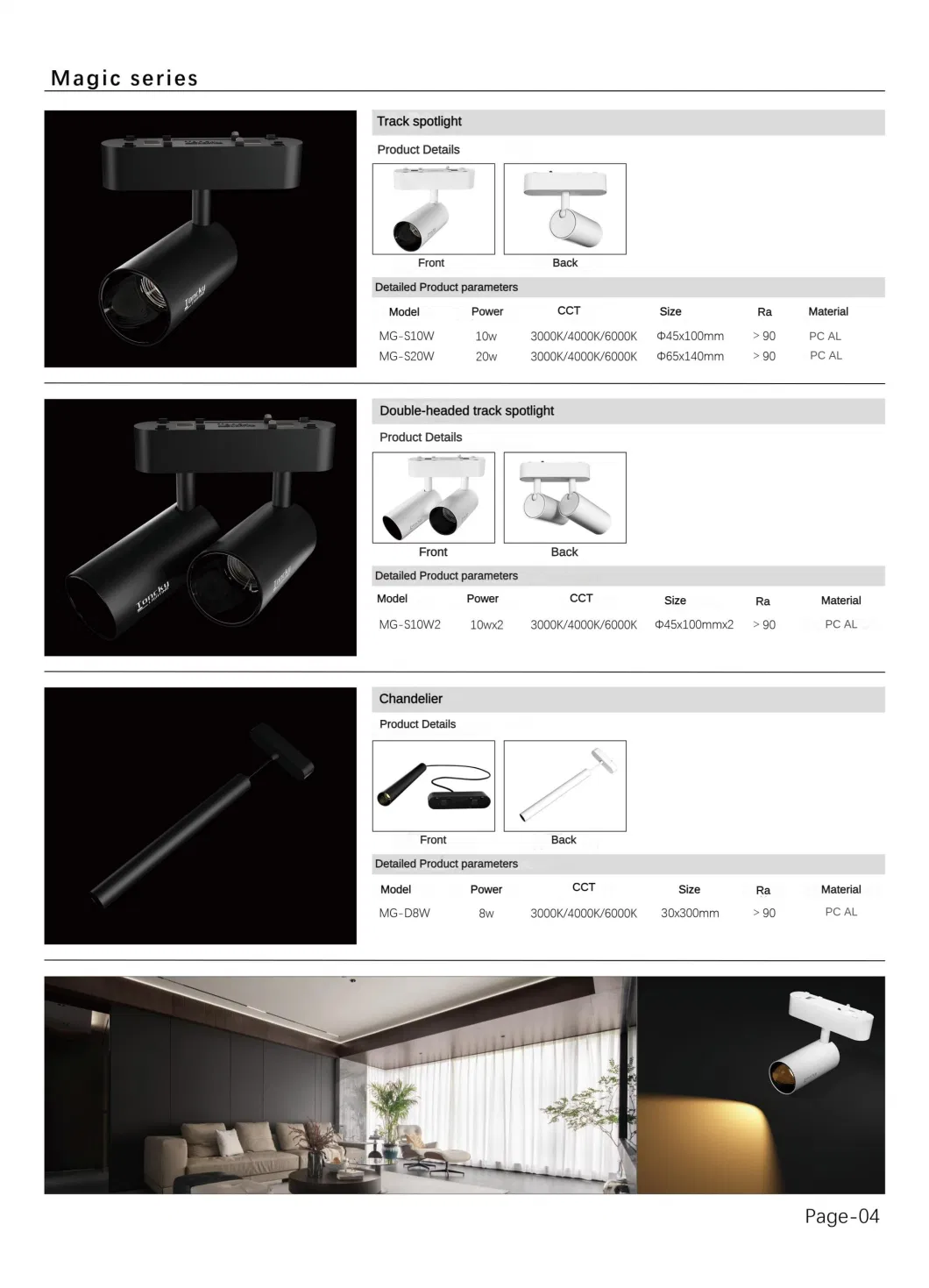 10W 20W 30W Ultra Slim Pocket LED COB Work Light Linear Magnetic Rail COB LED Track Light